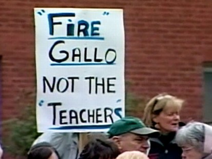 VIDEO; A failing Rhode Island high school has voted to lay off all 88 of its teachers.