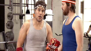 PHOTO A still from a Dorito ad is shown.