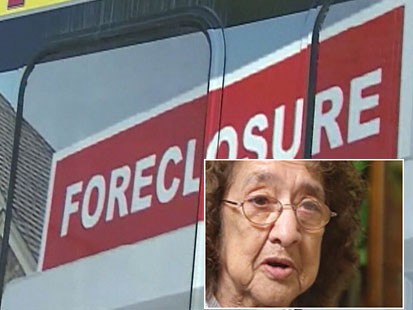 Video: Locals save woman from foreclosure.
