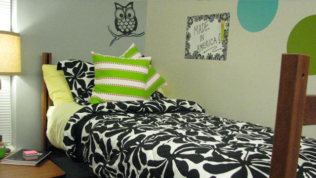 PHOTO: Monica Resendizs "Made in America" dorm room.