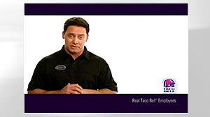 PHOTO: Shown here is a Taco Bell commercial.