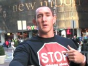 Man Makes Living as a Walking Billboard