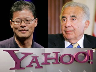 ABCNews.com photo: Yahoo's CEO Jerry Yang and Carl Icahn image
