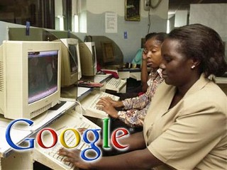Kenyans surf the web at a internet cafe in Nairobi. Regions in Africa, Asia and the Middle East may received more access to high-speed wireless Internet through the O3b Network, a consortium of companies that includes Google.