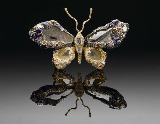 77 Carat Butterfly Brooch