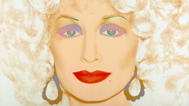 PHOTO: Andy Warhols 1985 Synthetic polymer paint and silkscreen ink on canvas artwork "Dolly Parton" is displayed in Bentonville, Ark., Jan. 4, 2011.