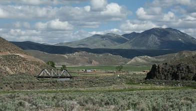 PHOTO: View from Palisade, Nevada, looking southeast towards Pine Mountain.