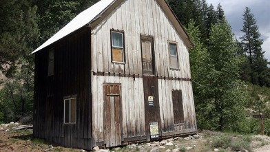 PHOTO: The old Alturas Hotel, formerly known as the Dodge House, which was built in 1868 according to Bob and Pat Johnson, who are selling their land, which includes the hotel, in the historic mining town of Rocky Bar, Idaho.