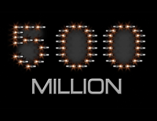 5 of 500 million