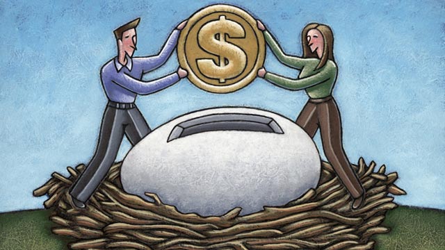 PHOTO: Couple adding to nest egg