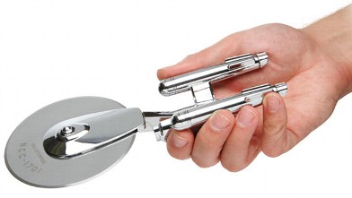 PHOTO: The Star Trek Enterprise pizza cutter is shown.
