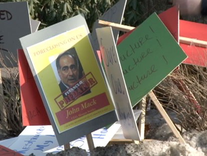 NACA Protest at Banking Execs Homes