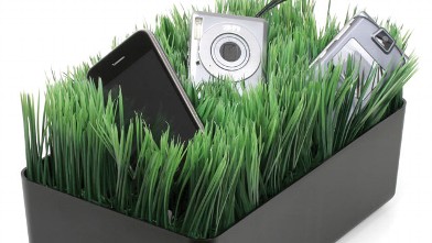 PHOTO: A grass charging station is shown.