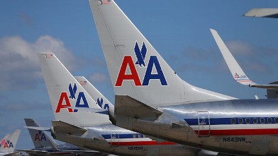 PHOTO: American Airline planes are seen at the Miami International Airport on February 7, 2013 in Miami, Florida.