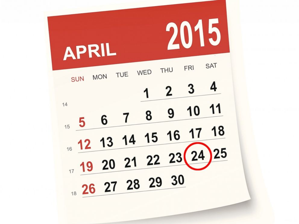 PHOTO: In 2015, Tax Freedom Day will fall on April 24.