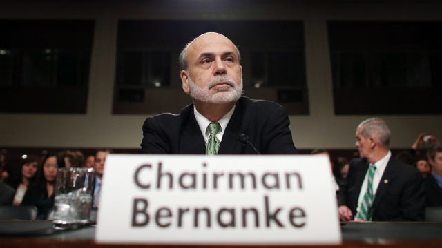 PHOTO: Federal Reserve Board Chairman Ben Bernanke testifies before the Joint Economic Committee on Capitol Hill, June 7, 2012 in Washington, DC.,