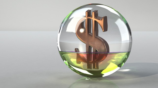 PHOTO: Crystal ball with dollar sign