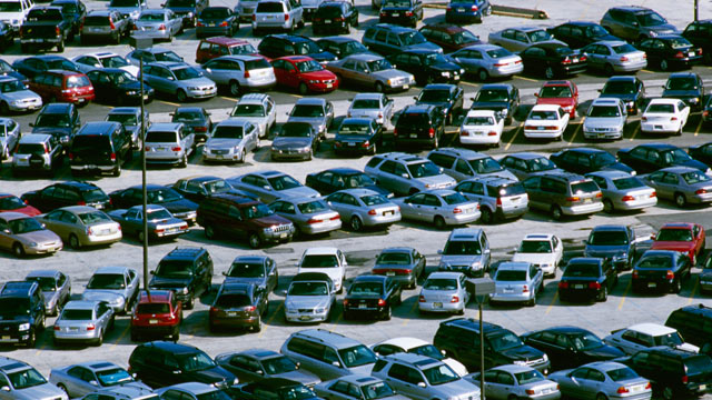 PHOTO: Cars are seen in a parking lot in this undated photo; many cars that have been recalled are resold without needed repairs.