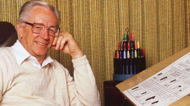 PHOTO: Charles Schulz, Creator Of The Peanuts Comic Strip, is seen May 19, 1987.
