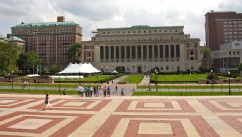 PHOTO: View of Columbia University campus from Low Memorial Library, Upper West Side, New York.
