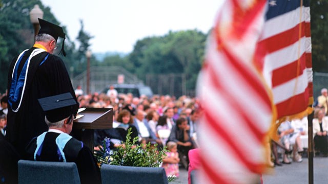 PHOTO: Graduation season is the time when commencement speakers come from far and wide to give advice to new graduates.