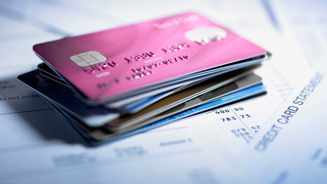 PHOTO: Credit cards and statements