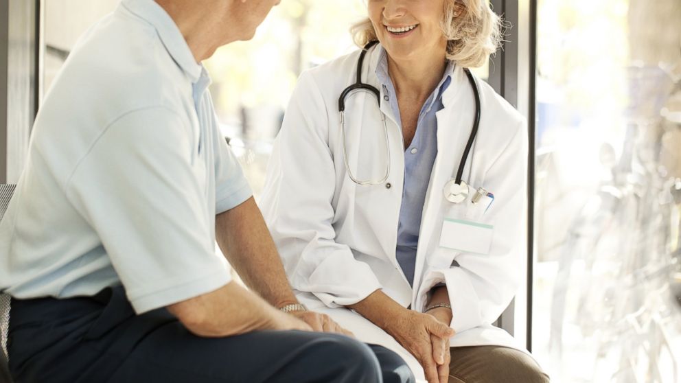 PHOTO: A doctor talking to a patient at the hospital is seen in this stock photo.
