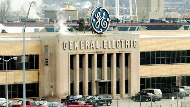 PHOTO: An exterior view of a General Electric plant is shown in Cincinnati, Ohio.