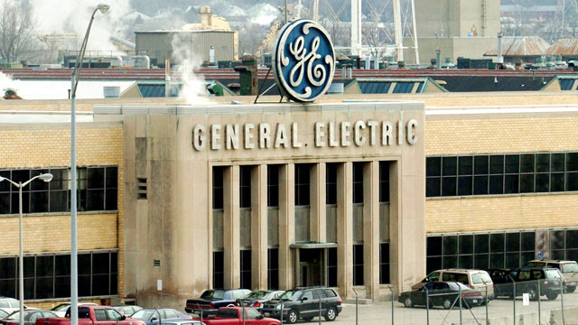 PHOTO: An exterior view of a General Electric plant is shown in Cincinnati, Ohio.