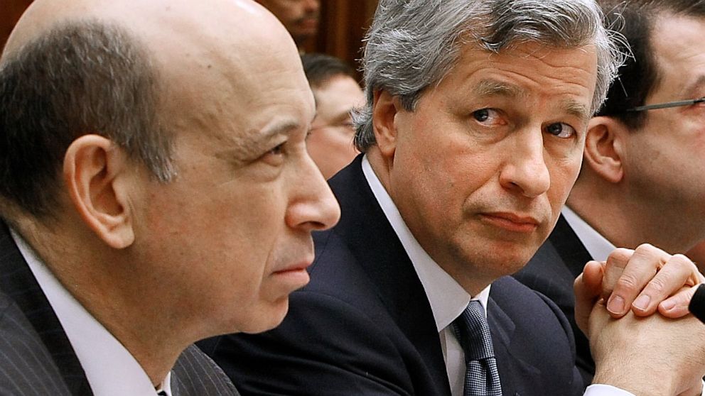 PHOTO: Lloyd Blankfein and Jamie Dimon