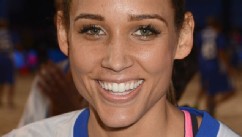 PHOTO: Lolo Jones attends DIRECTV'S 7th Annual Celebrity Beach Bowl at DTV SuperFan Stadium at Mardi Gras World on in this February 2, 2013 file photo taken in New Orleans, Louisiana.