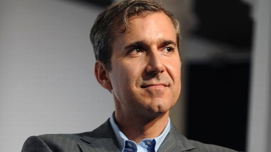 PHOTO: William Lynch, chief executive officer of Barnes & Noble Inc., looks on during an event in New York, U.S., on May 24, 2011.