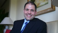 PHOTO: Ted Mathas, Chairman, New York Life Insurance Company, in Delhi on February 22, 2009.