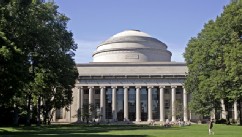 PHOTO: Students on campus at MIT Cambridge, Mass.