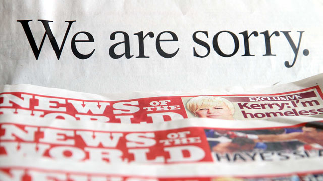 PHOTO: In this photo illustration the apology put out by News ...