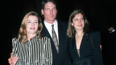 PHOTO: Emma Thompson, Chrisopher Reeve and Dana Reeve during New York Screening of "The Remains of the Day" at Paris Theater in New York City.