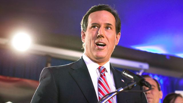 PHOTO: Republican presidential hopeful and former U.S. Sen. Rick Santorum