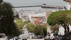 PHOTO: A street view of a hill in San Francisco, Ca.