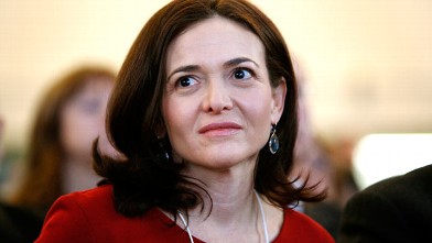 PHOTO: Sheryl Sandberg, chief operating officer of Facebook Inc., sits in the audience ahead of German Chancellor Angela Merkel's opening address on day one of the World Economic Forum (WEF) in Davos, Switzerland, Jan. 25, 2012.