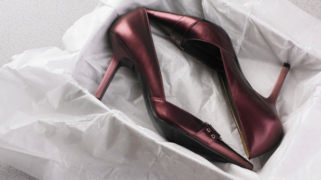 PHOTO: High-heel shoes in a box