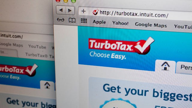 PHOTO: The homepage of Intuit Inc.s TurboTax website is displayed on a computer monitor in Washington, D.C., U.S., on Feb. 13, 2012.