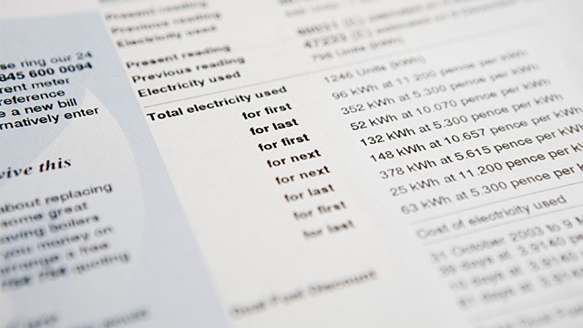 PHOTO: Electricity bill