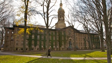 PHOTO: This undated stock photo shows Nassau Hall, the oldest building on Princeton campus which was built in 1754 at Princeton University, Princeton, New Jersey.