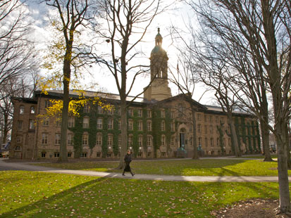 PHOTO: This undated stock photo shows Nassau Hall, the oldest building on Princeton campus which was built in 1754 at Princeton University, Princeton, New Jersey.