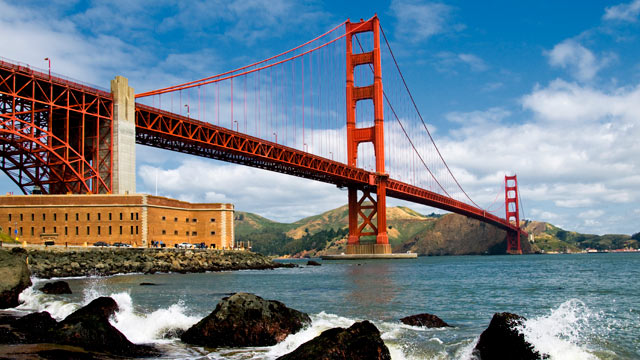 PHOTO: The Golden Gate Bridge in San Francisco is seen in this undated stock photo.
