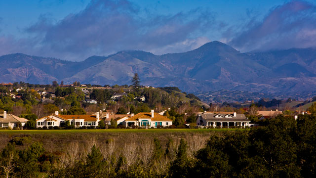 PHOTO: A winter storm passes through wine country leaving the sky blue on December 26, 2012, in Solvang, California.
