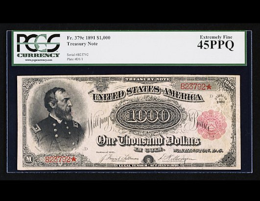 $1,000 Bill Sells for $2.5 Million