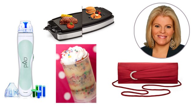 PHOTO: CakeShooter, PMD, Wolfgang Puck Grill & Griddle, and Ideeli clutches.
