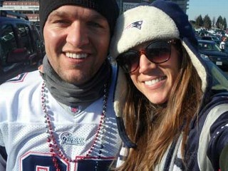 PHOTO: Dante Cassiani and his girlfriend, Michelle Gaudet, from Massachusetts are driving 950 miles in an RV with friends to Indianapolis in the hope of getting tickets to the Super Bowl.