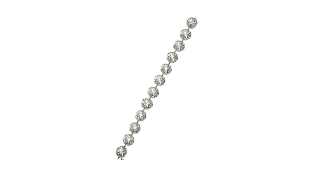 PHOTO: De Beers Sphere Cutout Diamond Shaped Bracelet